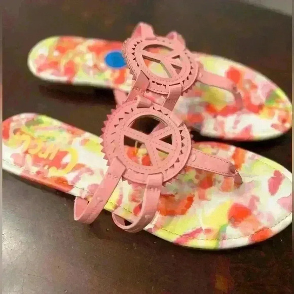 Circus by Sam Edelman Womens Size 10 Canyon flat special edition PEACE - Picture 2 of 3